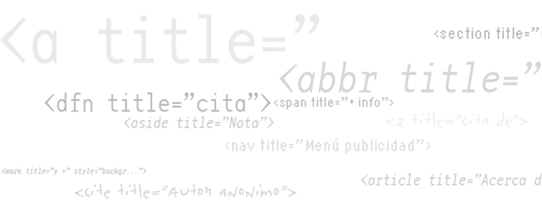 Diseño | El atributo ‘title’ en la web semántica