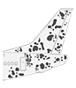 Detalle diseño corporativo boeing 737-400