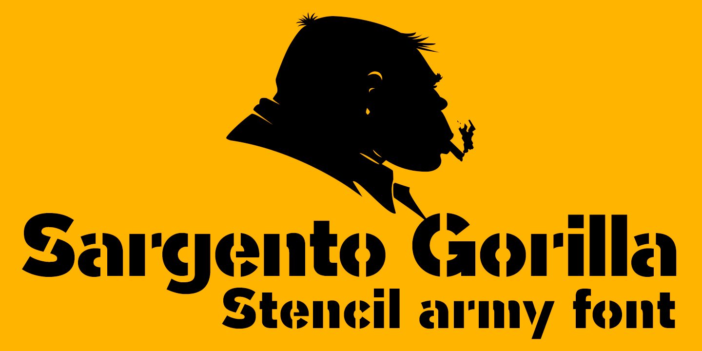 Sargento Gorila typeface face
