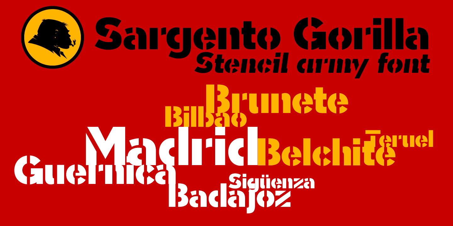 Sargento Gorila typeface gce