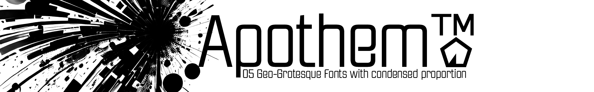 Apothem Geo-Condensed Family Fonts