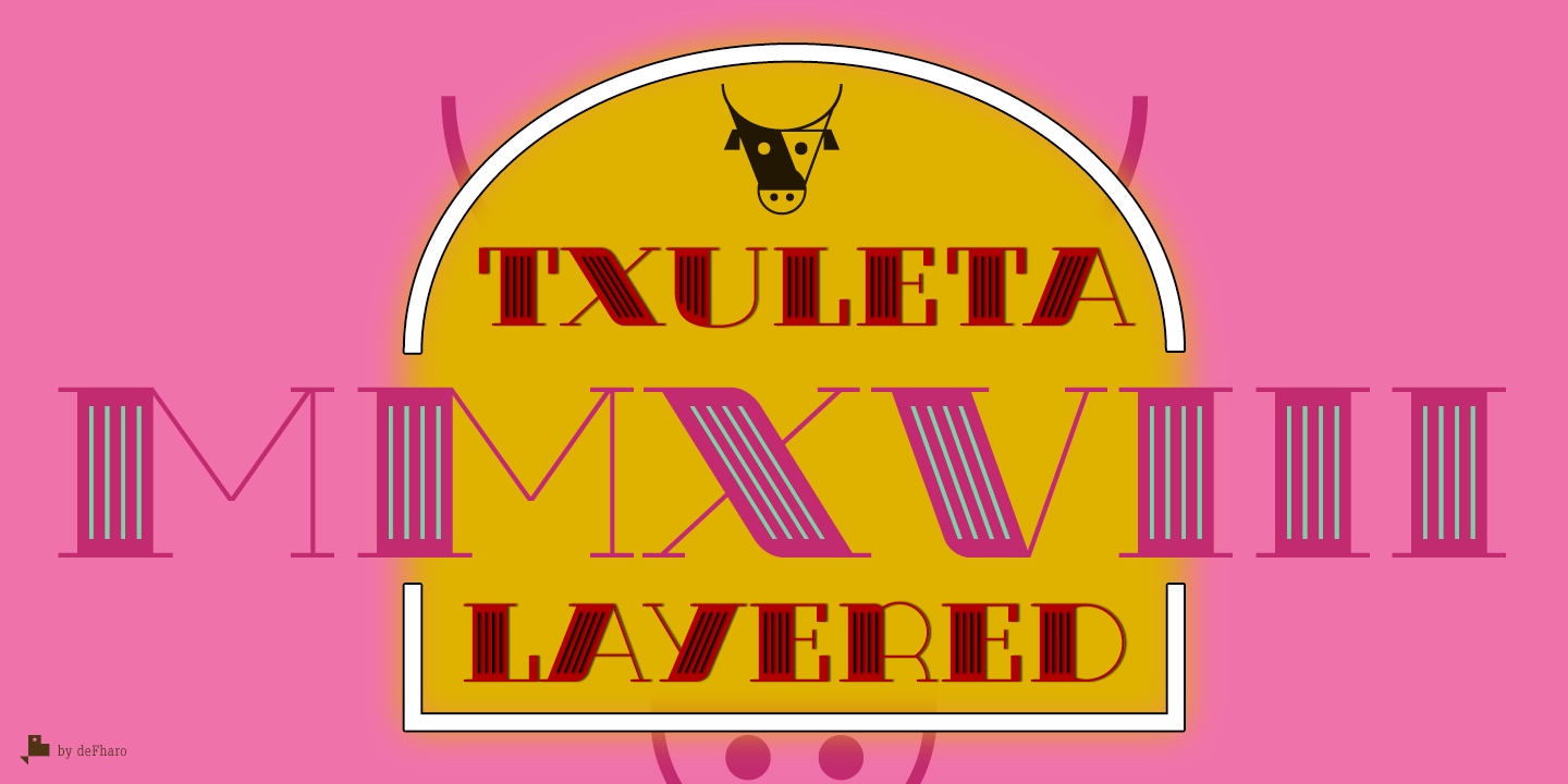 Txuleta-modern-layered-display-typeface