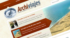 Página web realizada para agencia de viajes y vacaciones en Canarias