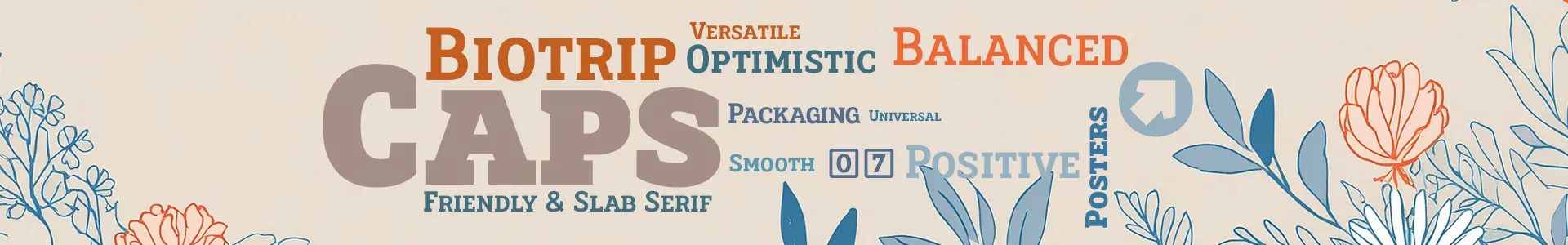 Biotrip Slab Serif Caps - 07 fonts