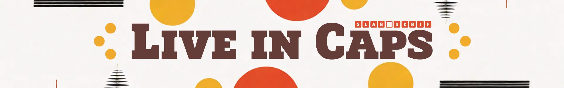 Biotrip Slab Serif Caps Typeface Family | 07 weights