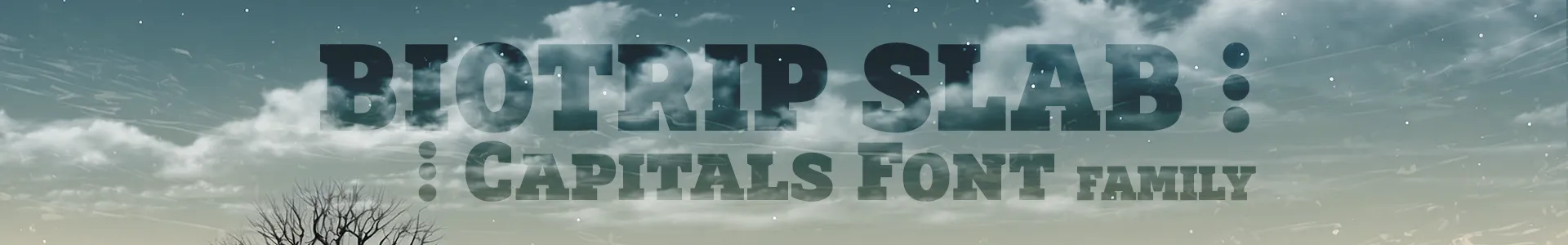 Biotrip Slab Serif Caps Font Family - Multilingue