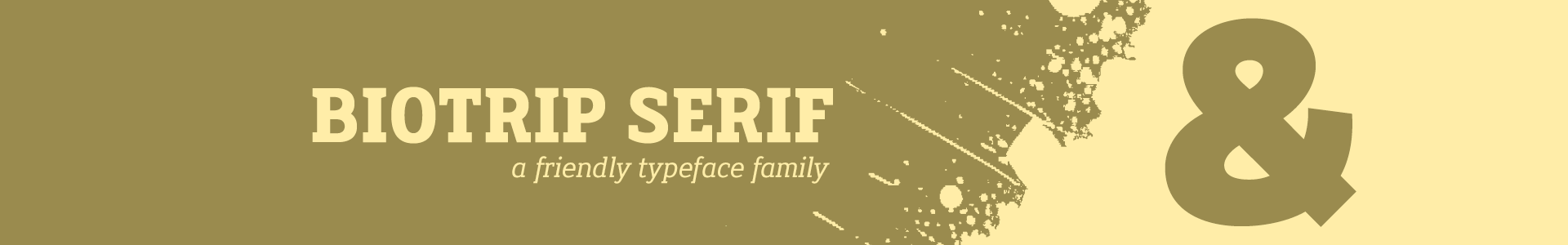Biotrip Slab Serif Font Family - Regular & Italic