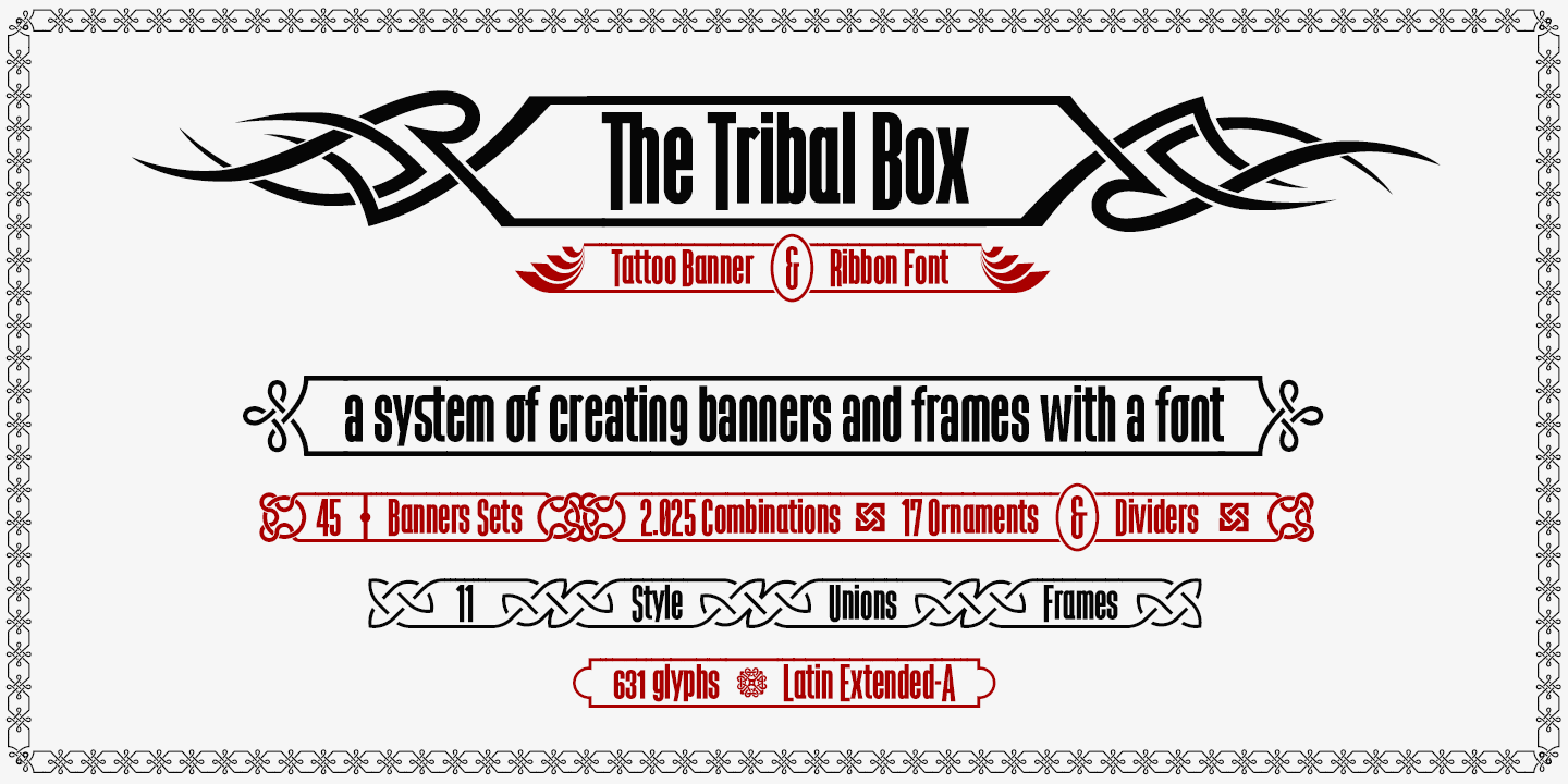 the Tribal Box font system-w