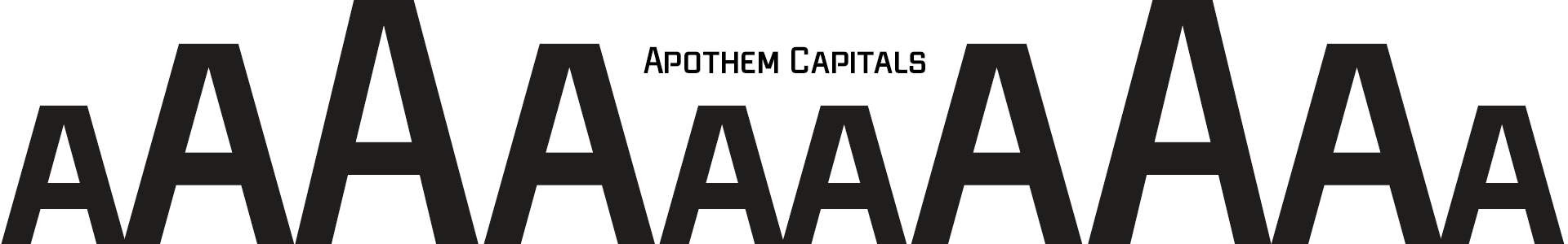 Apothem, UPPERCASE, Small Caps & Petite Caps