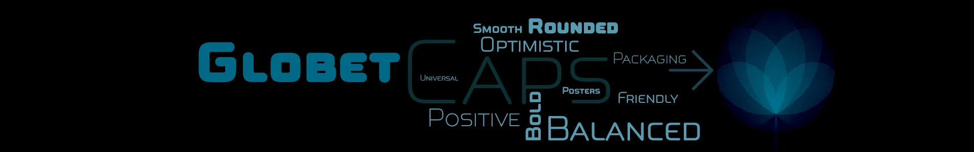 Globet Caps Round fonts