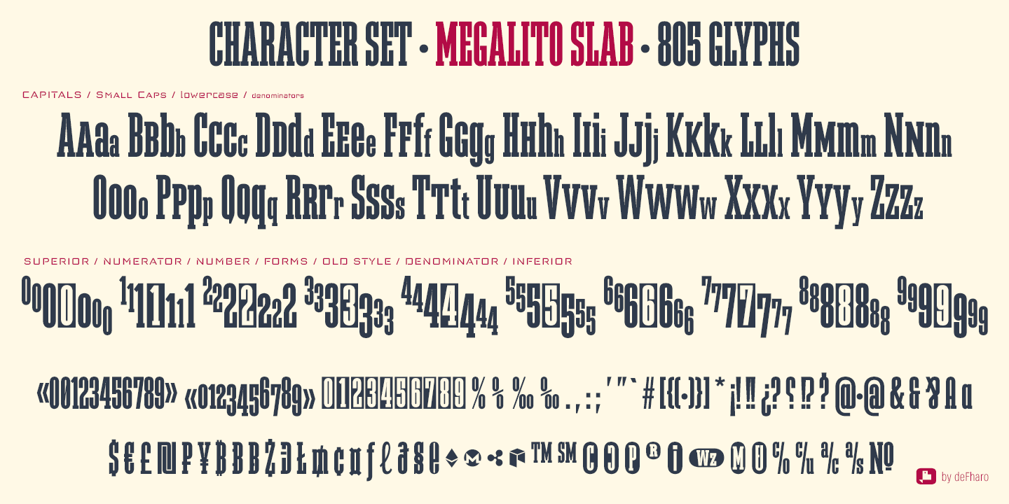 Megalito-Slab-character-set