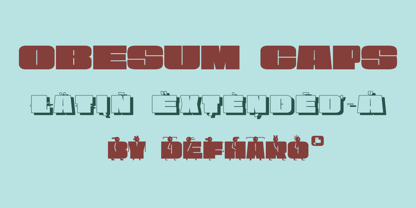 Obesum-Caps-sans-extended-typeface