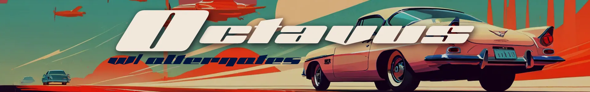 Octavus futuristic free font w/alternates