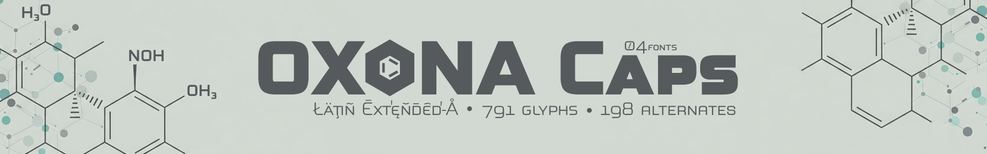 Oxona Caps - Editorial font family