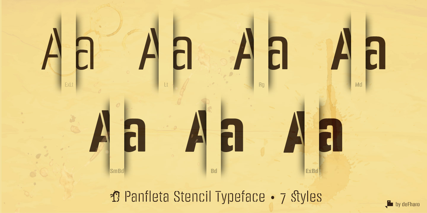 Panfleta-Sans-Stencil-Typeface-Family