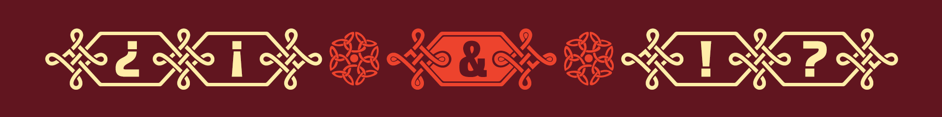 Ties Caps. Banner font