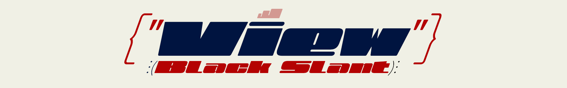 View Black Extra Expanded Slant