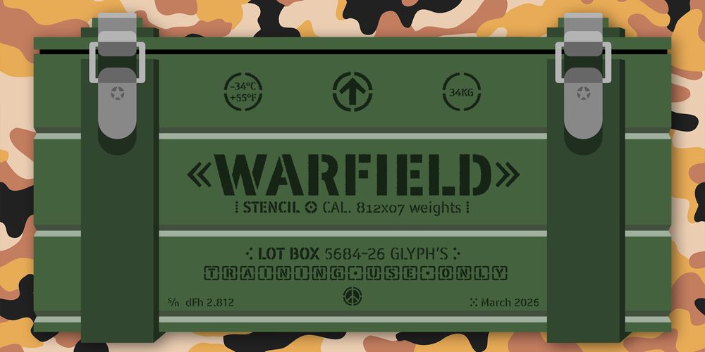 WARFIELD-sans-army-stencil-font-family