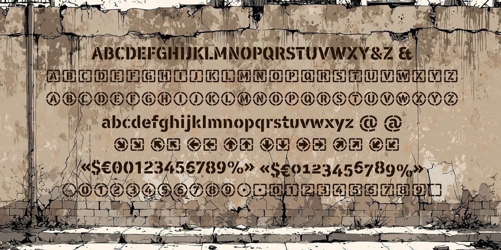 WARFIELD-sans-stencil-font-family-specimen