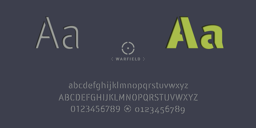 WARFIELD-sans-stencil-font-family
