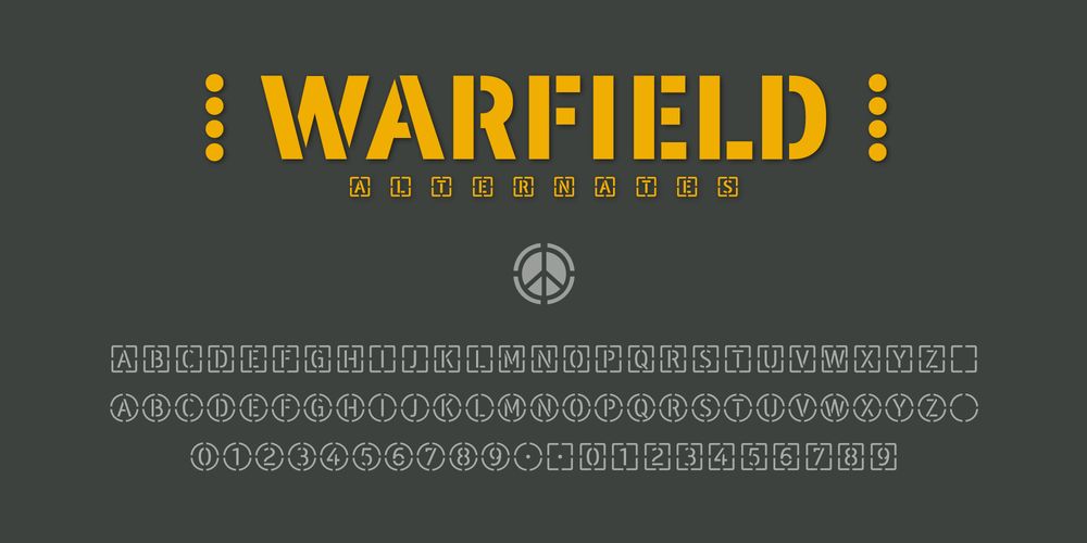 WARFIELD-stencil-sans-alternates