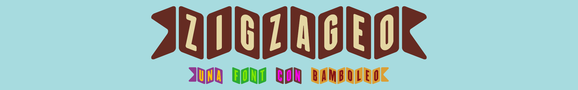 Zigzageo Layered fonts