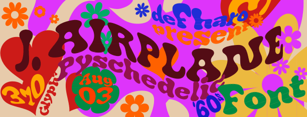 J. Airplane Swash font