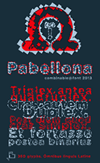 Pabellona, 3 tipografías combinables 2013