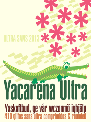 poster-tipografico-yacarena-ultra-font